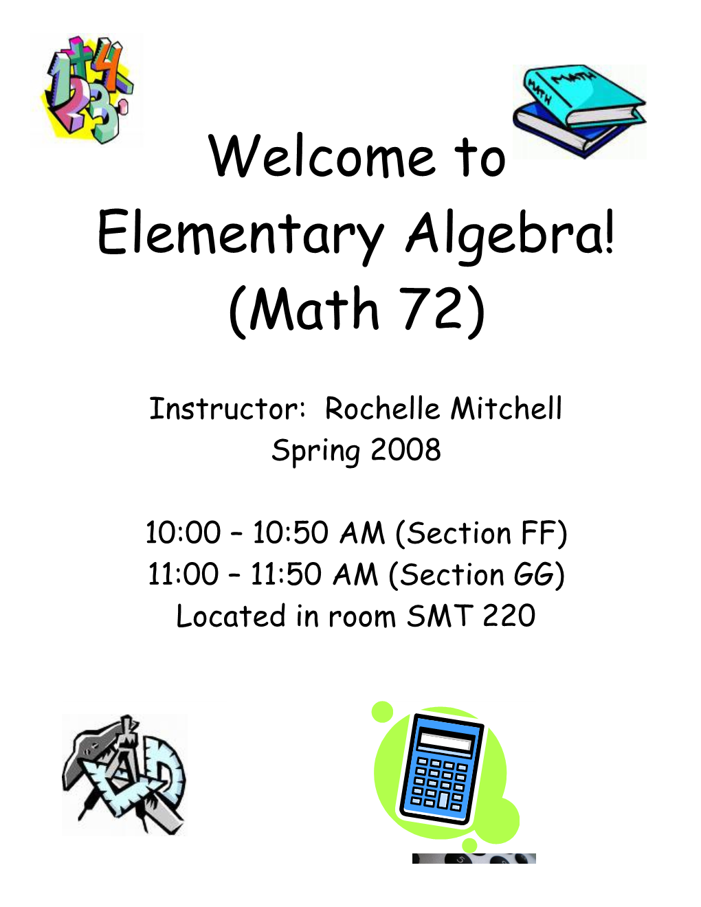 Welcome to Elementary Algebra!