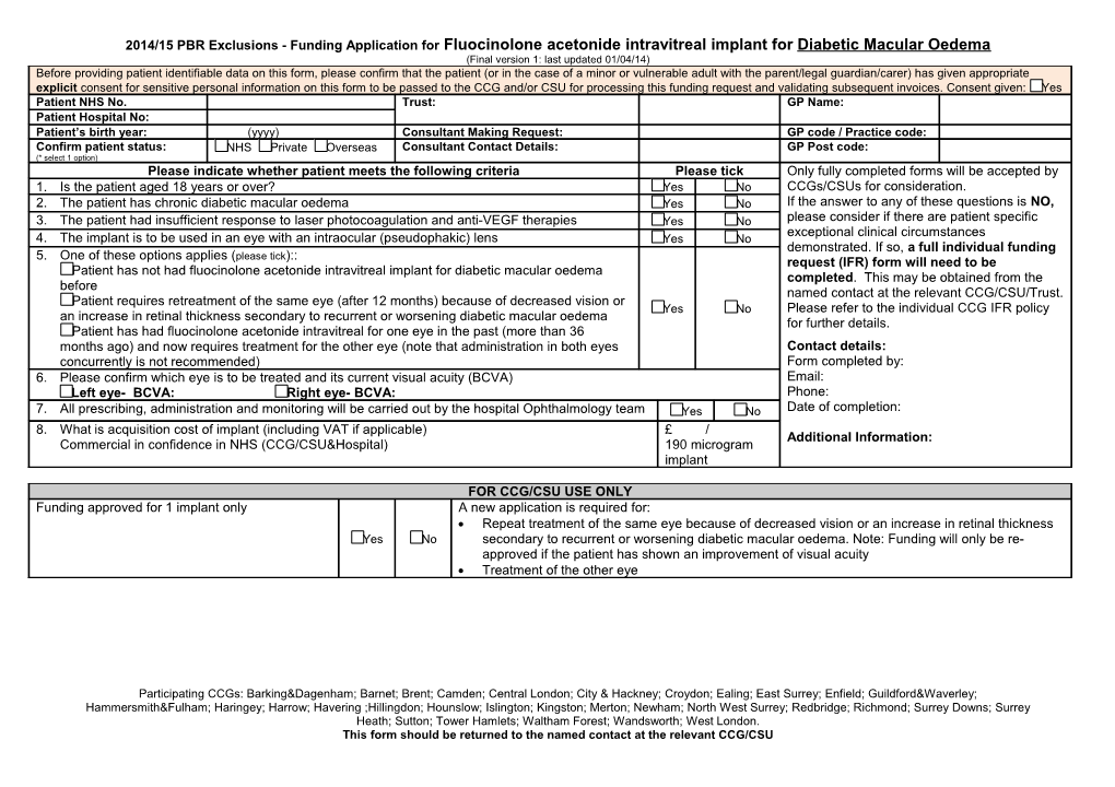 2007/08 PBR Exclusions - Funding Application for Omalizumab for the Treatment of Severe