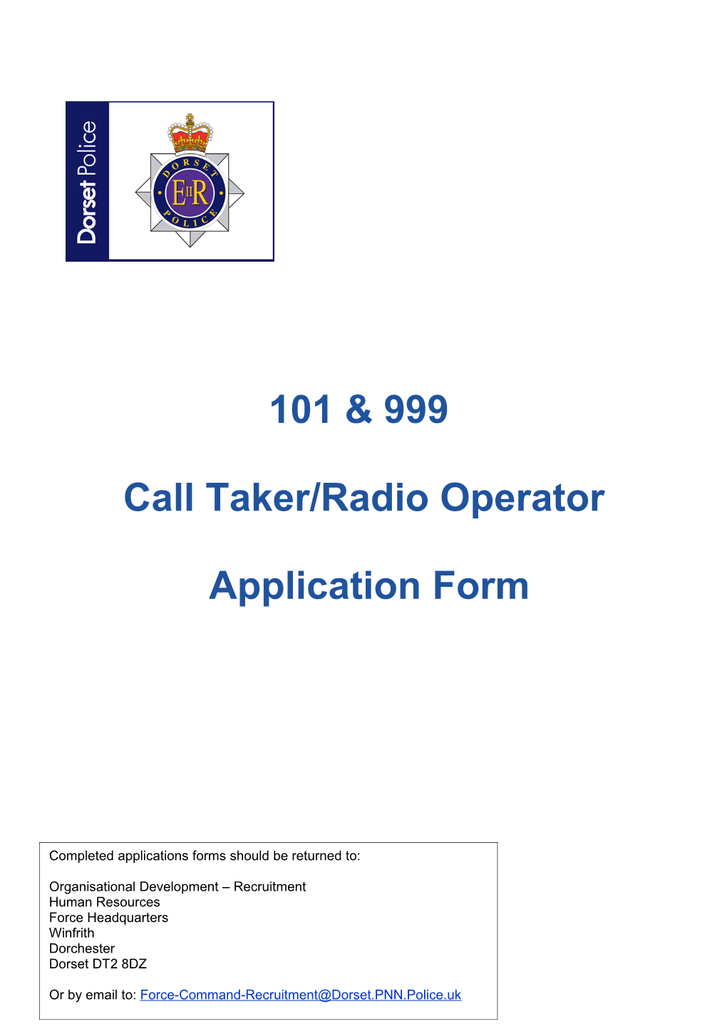 Call Taker/Radio Operator