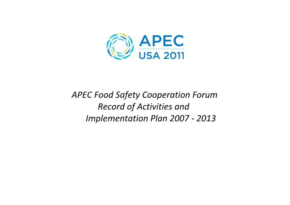 APEC Food Safety Cooperation Forum