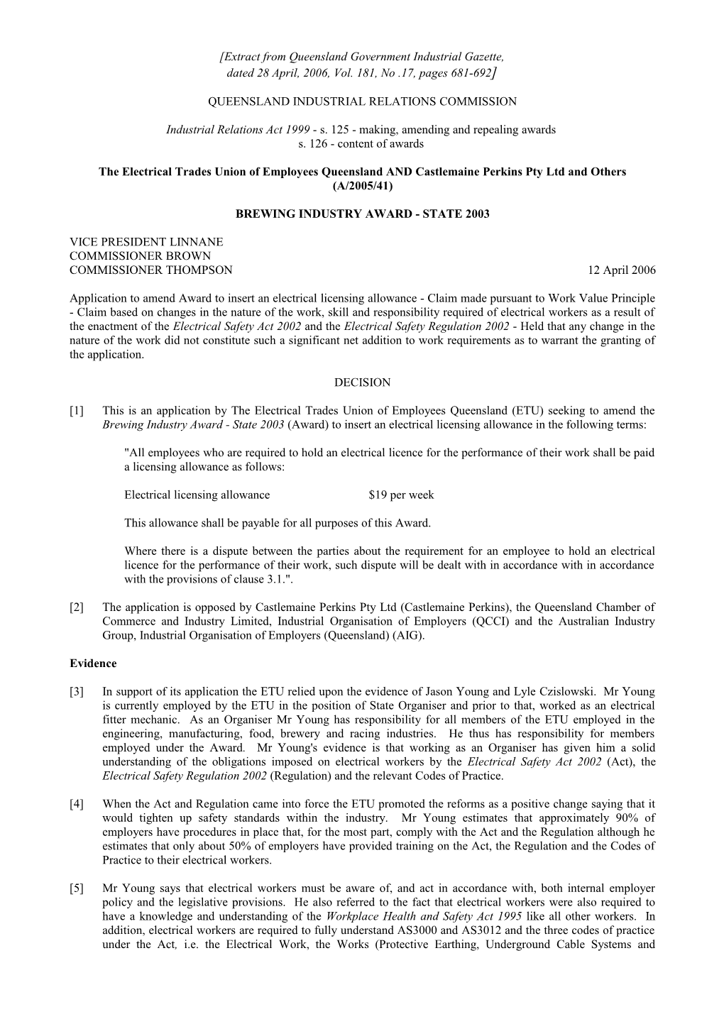 Industrialrelationsact1999-S.125-Making,Amendingandrepealingawards