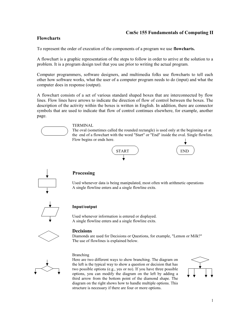 Black-Box Diagrams, Structured Charts and Flowcharts