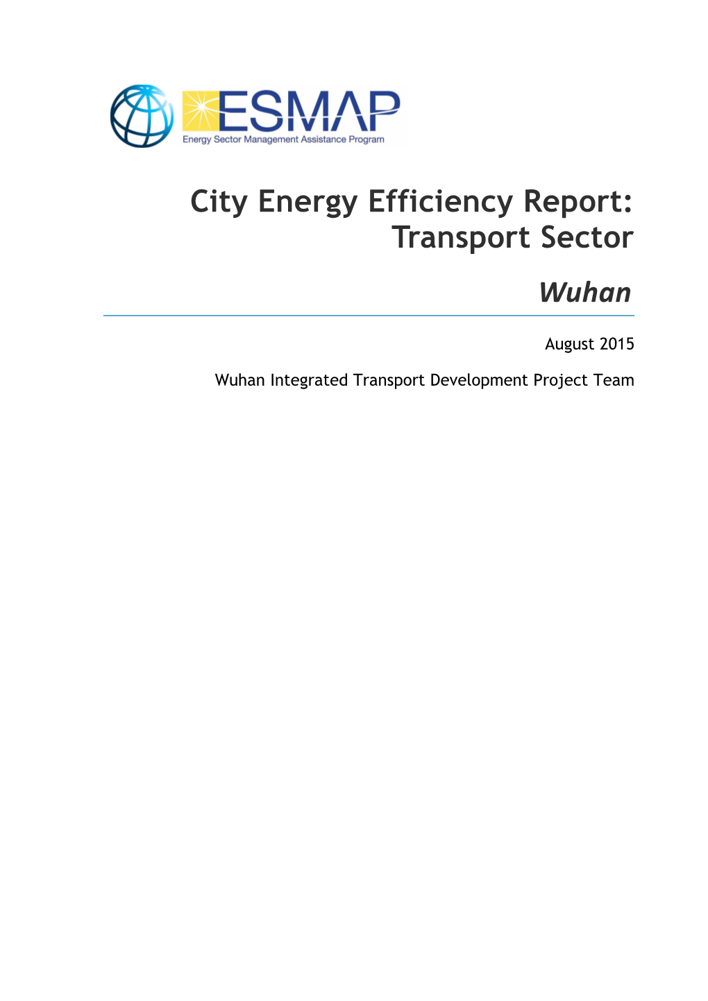 City Energy Efficiency Report: Transport Sector