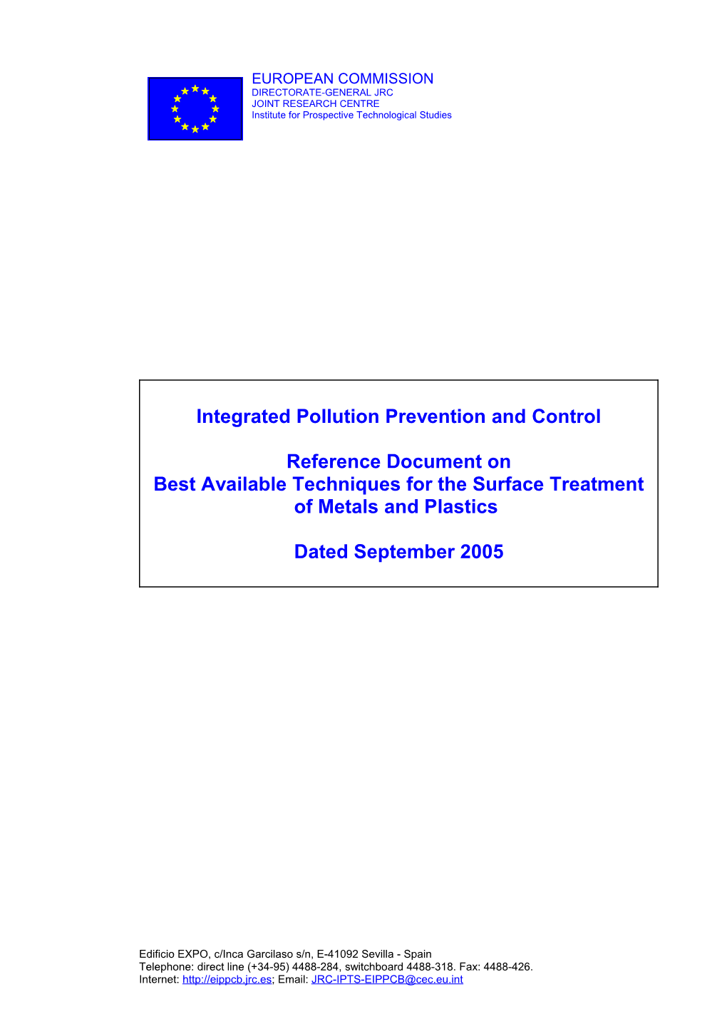 Integrated Pollution Prevention and Control