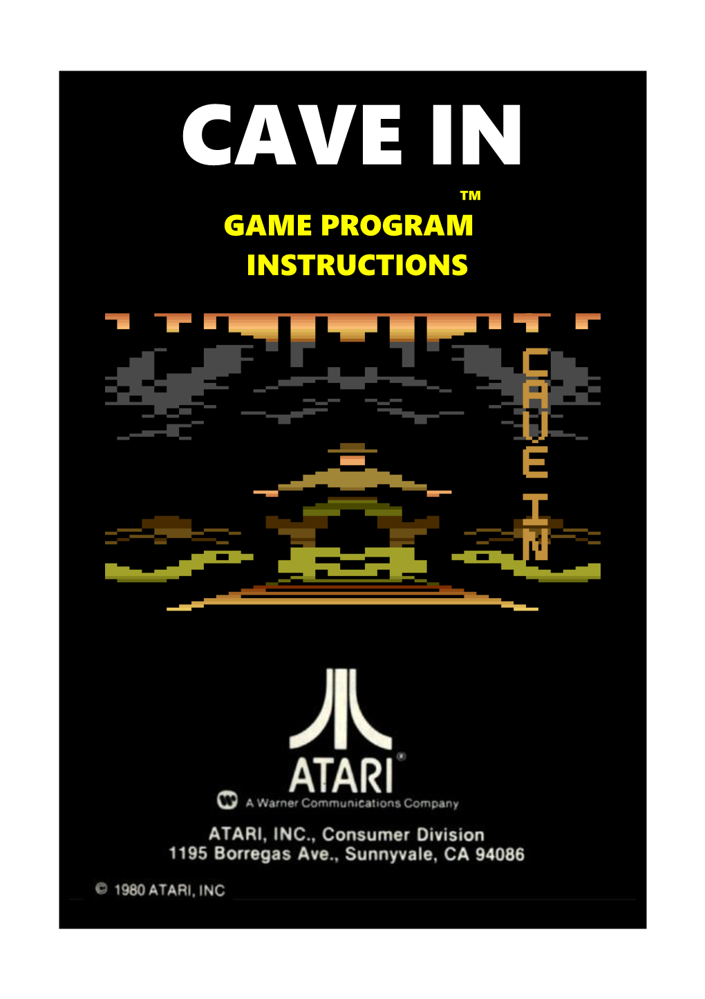 Cave in for the Atari 2600