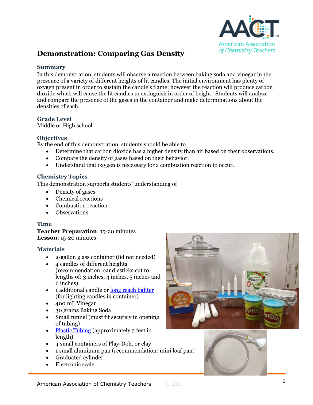 Demonstration: Comparing Gas Density