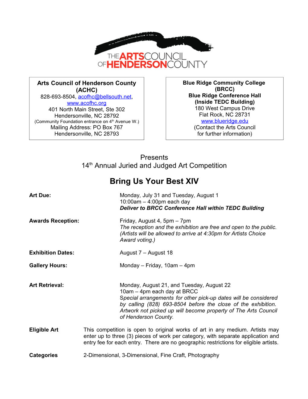 The Arts Council of Henderson County