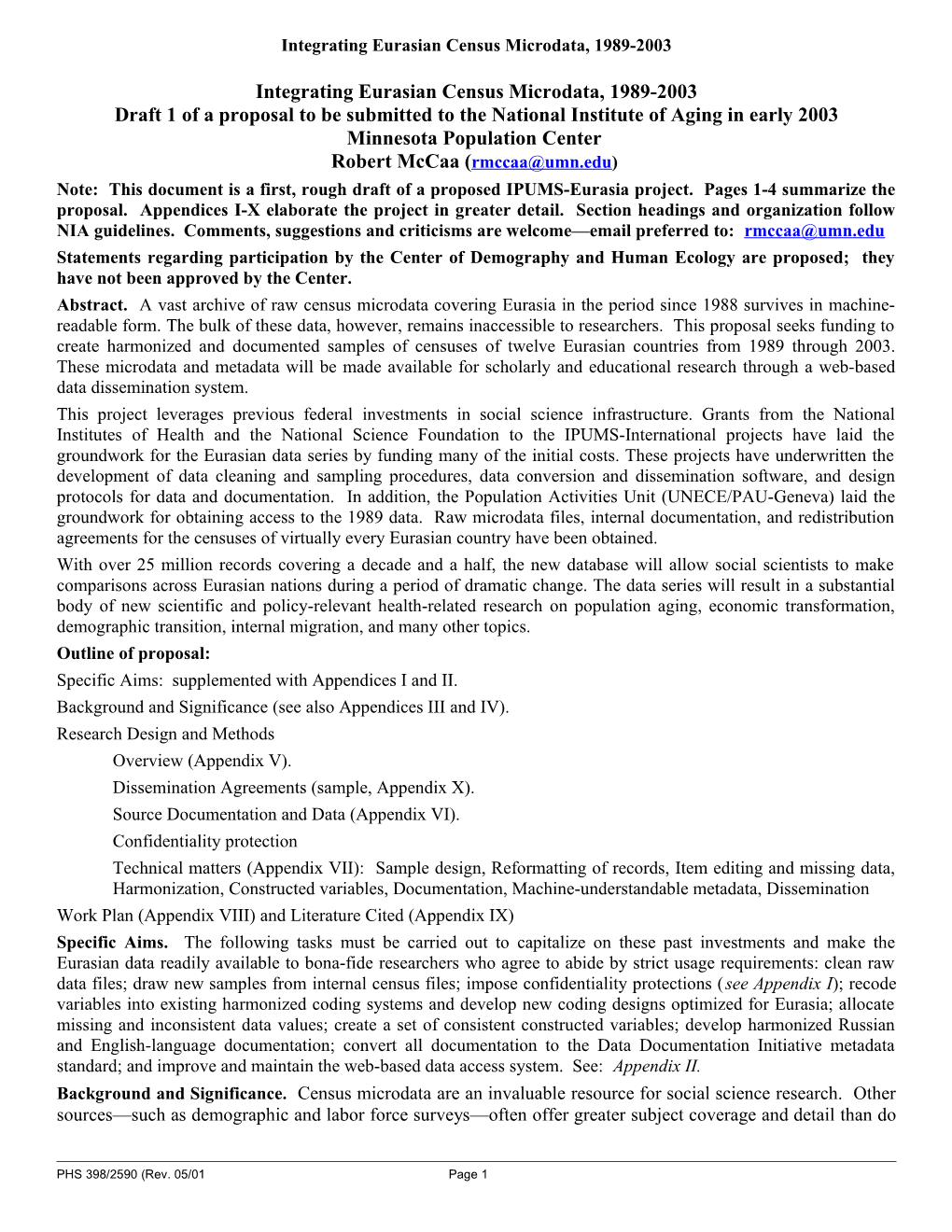 Eurasian Harmonized Census Microdata System