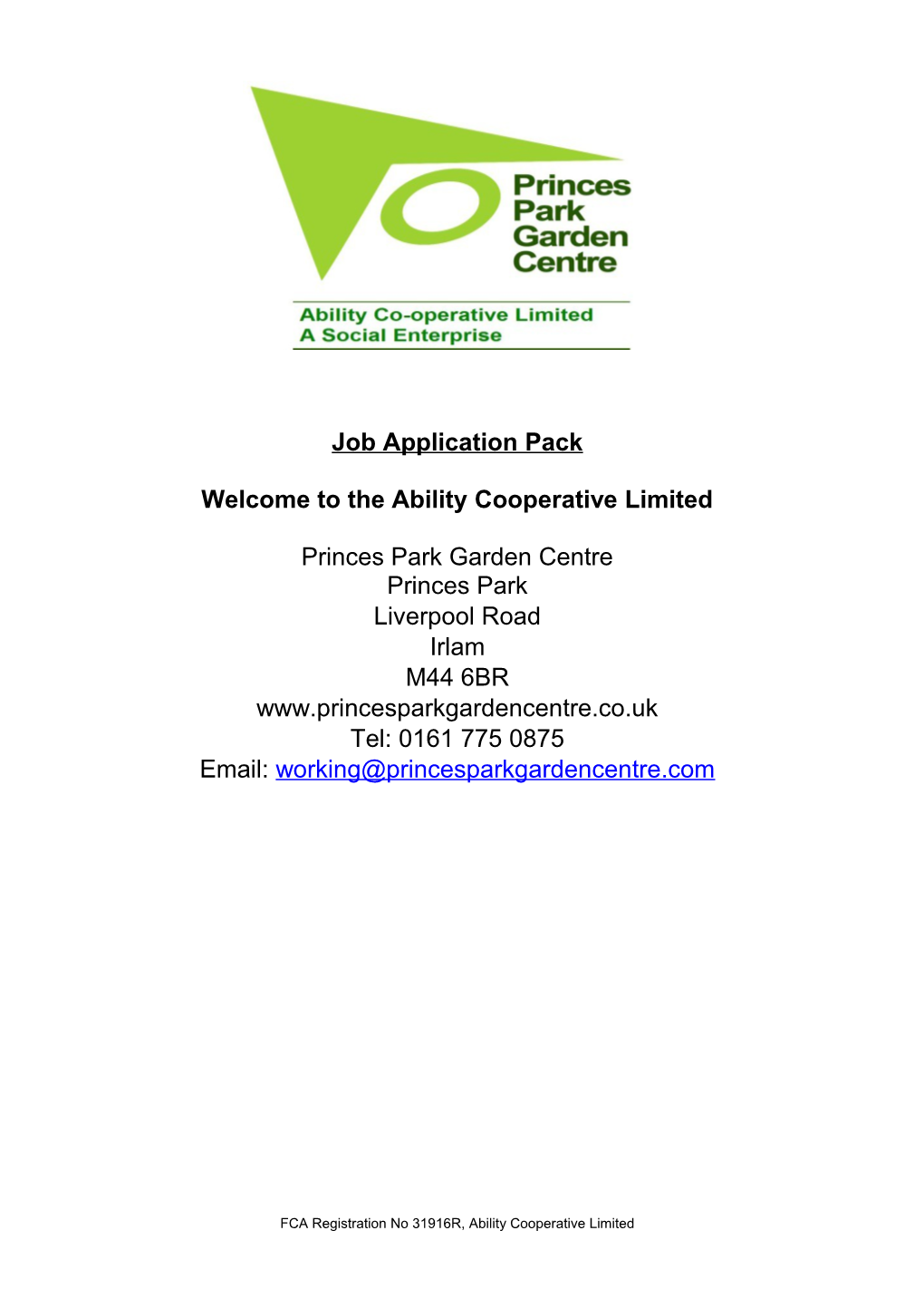 Welcome to the Ability Cooperative Limited