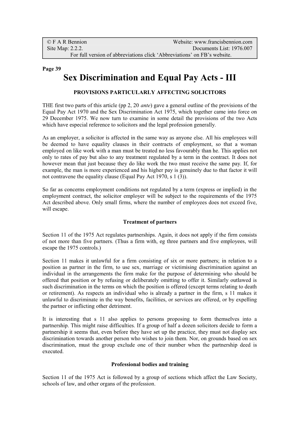 Sex Discrimination and Equal Pay Acts-1