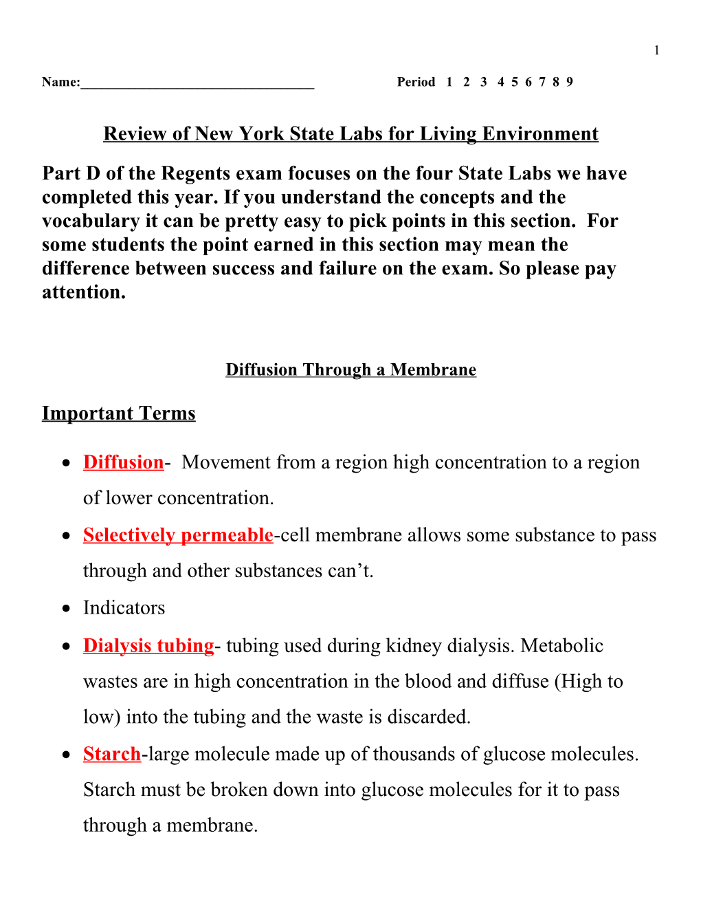Review of New York State Labs for Living Environment
