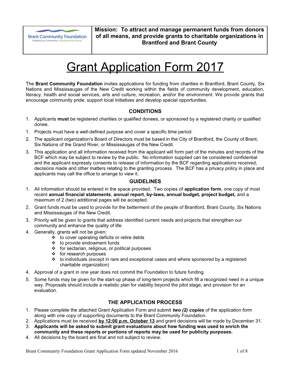 Grant Application Form2017