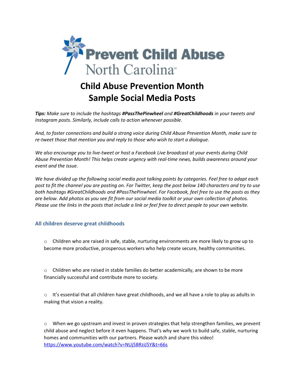 Child Abuse Prevention Month