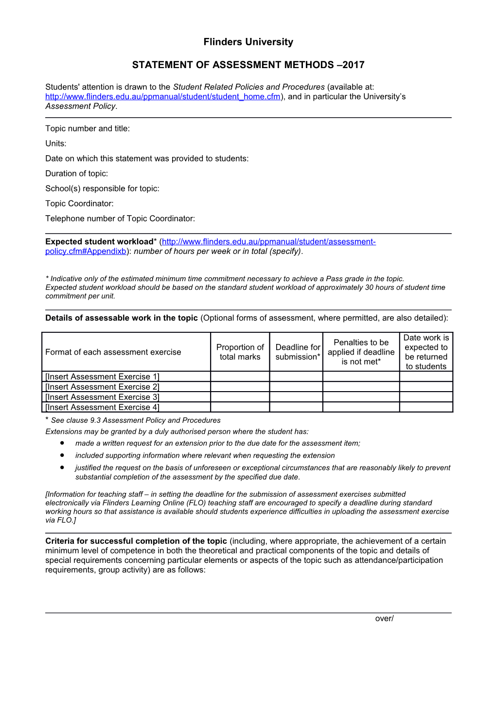 Revised Topic Assess Form