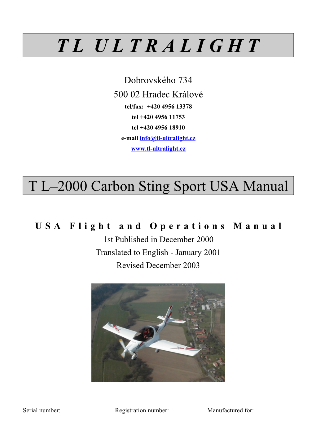 USA Flight and Operations Manual