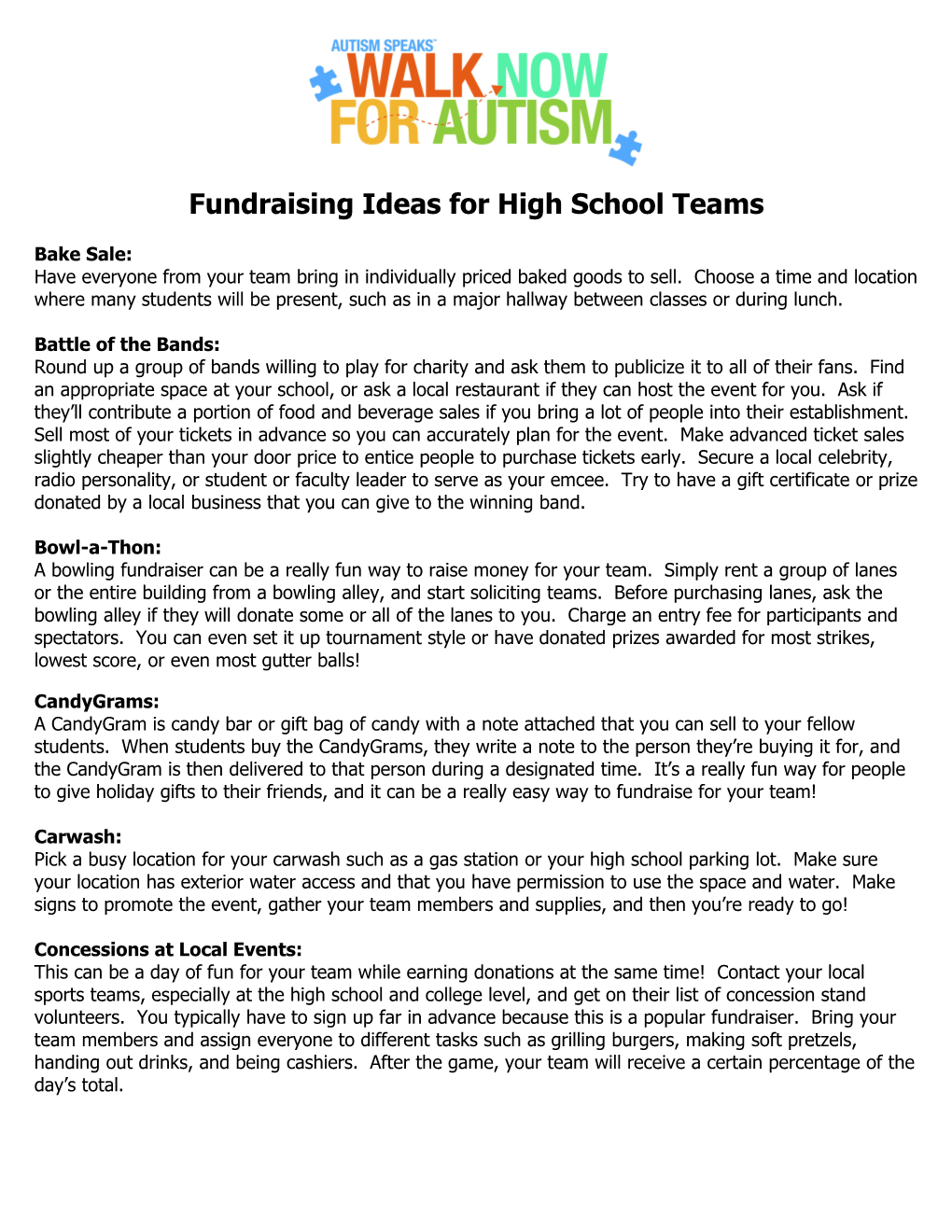 Fundraising Ideas for Middle School Teams