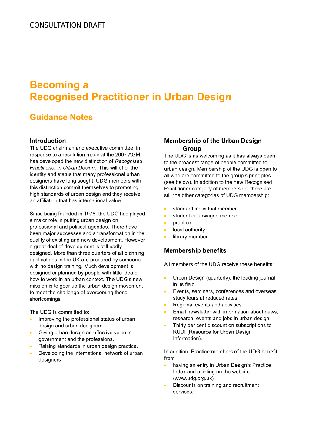 Urban Design Group