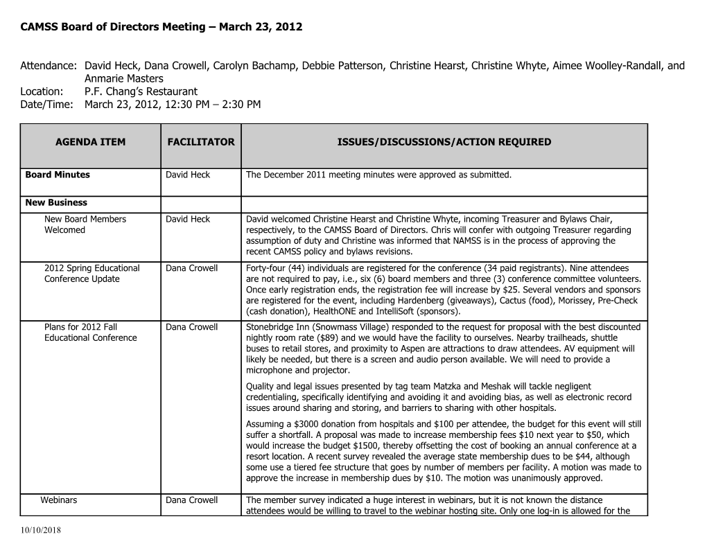 Managed Care Provider Committee Minutes