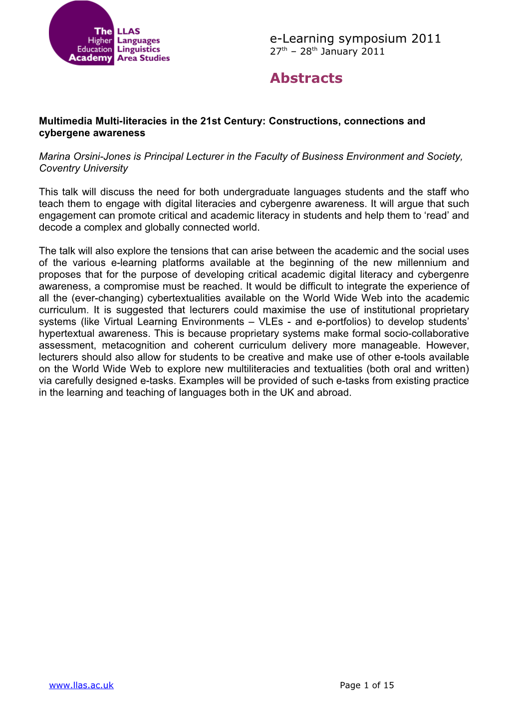 Multimedia Multi-Literacies in the 21St Century: Constructions, Connections and Cybergene