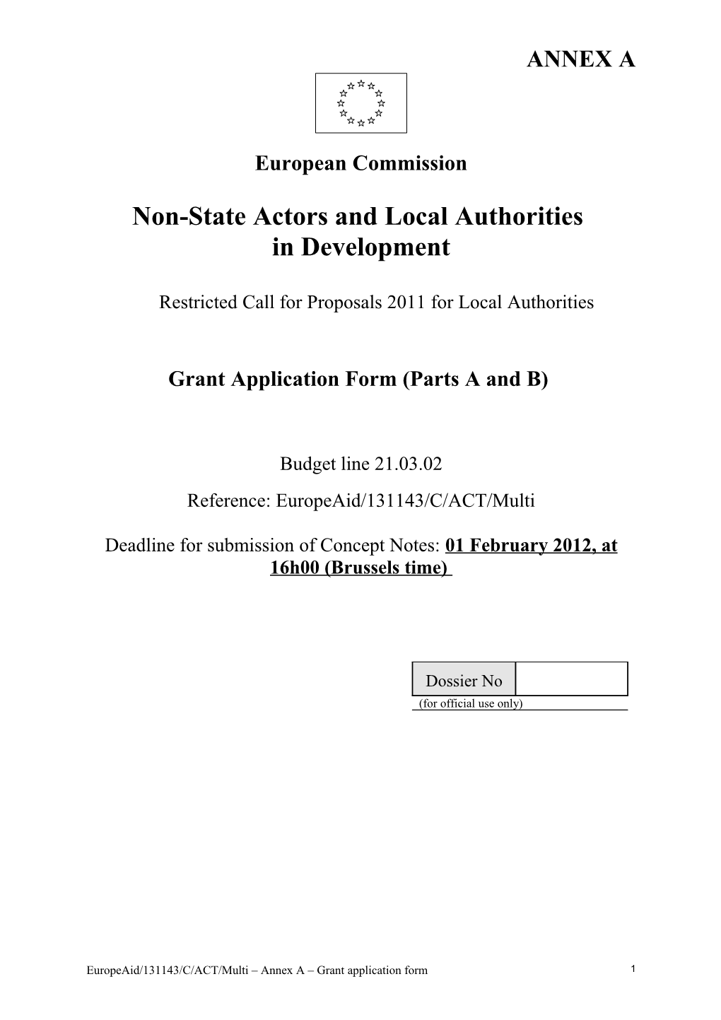 Non-State Actors and Local Authorities