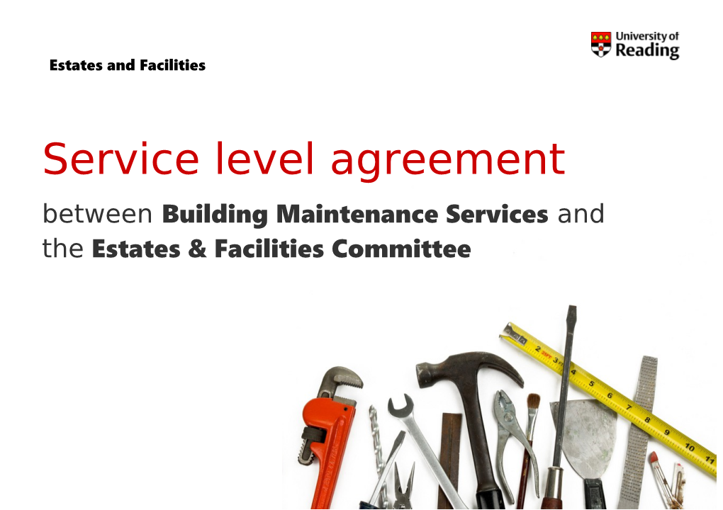 Service Level Agreement with Residential & Commercial Services