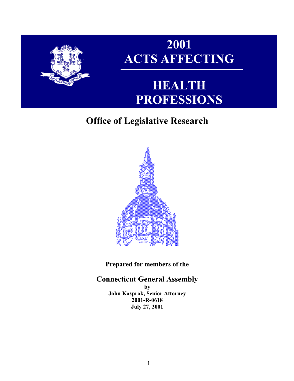 Act Affecting Health Profession