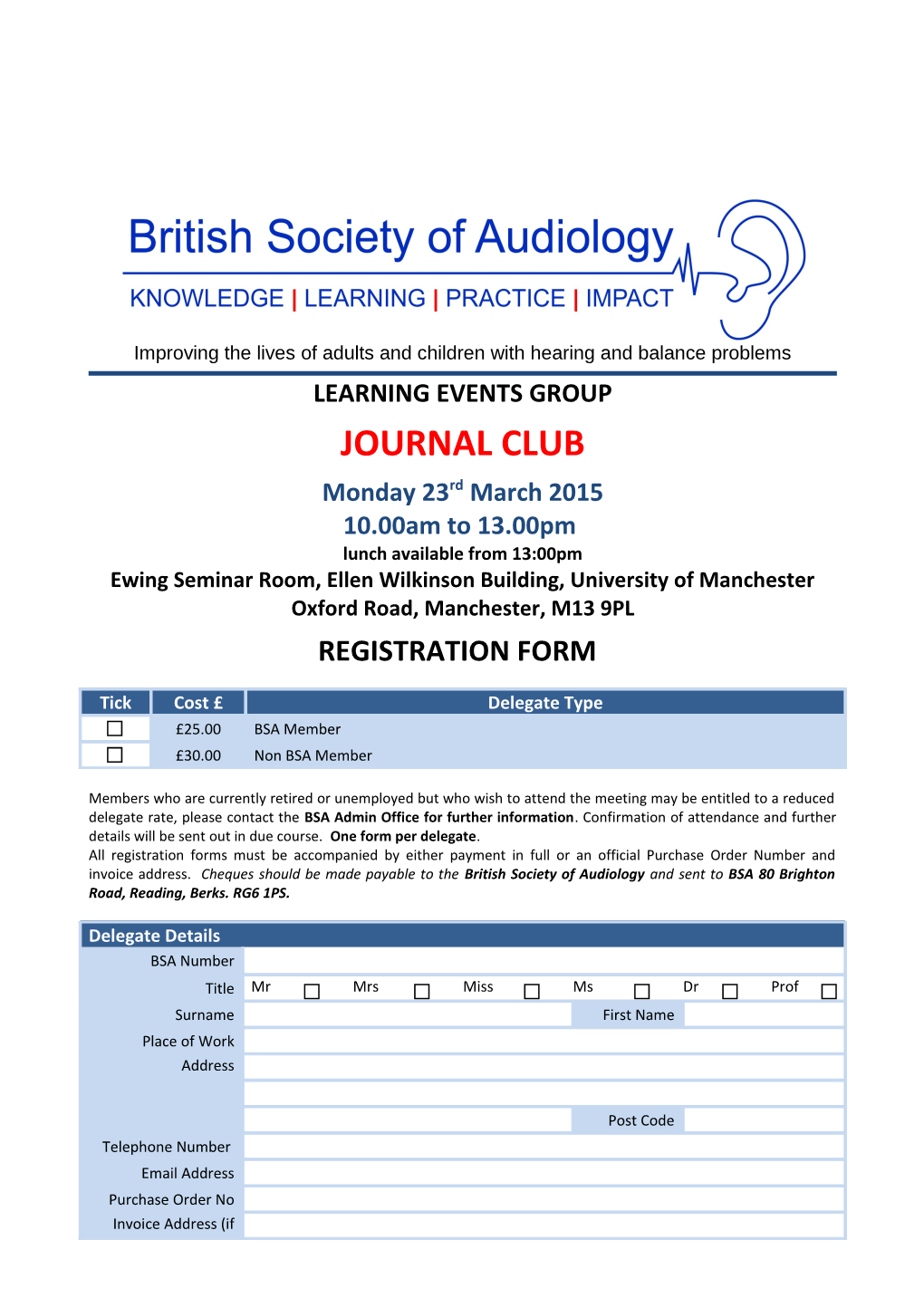 Tinnitus Journal Club