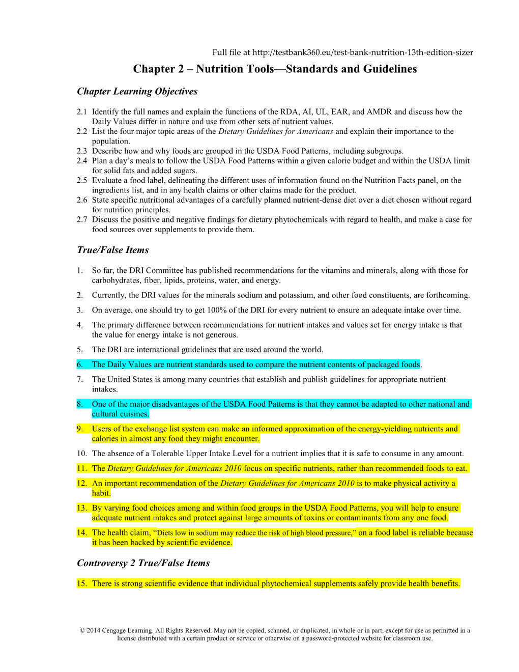 Chapter 2 Nutrition Tools Standards and Guidelines