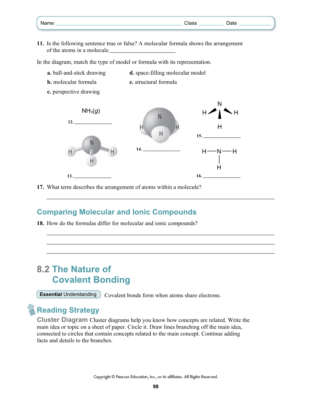 In the Diagram, Match the Type of Model Or Formula with Its Representation