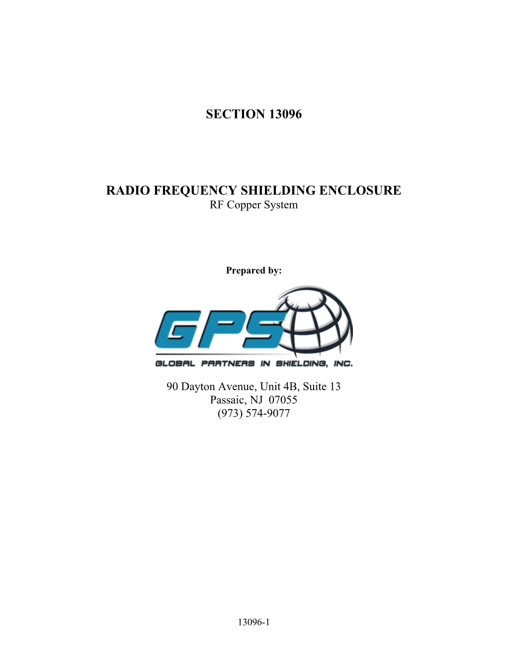 Radio Frequency Shielding Enclosure