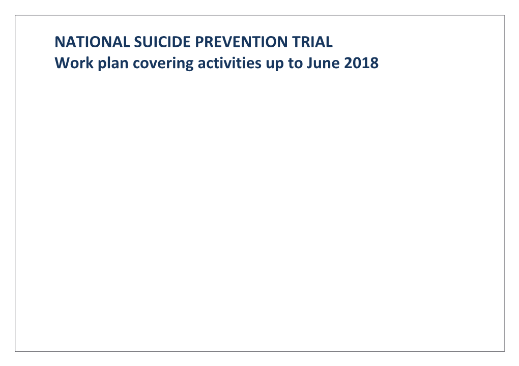 National Suicide Prevention Trial