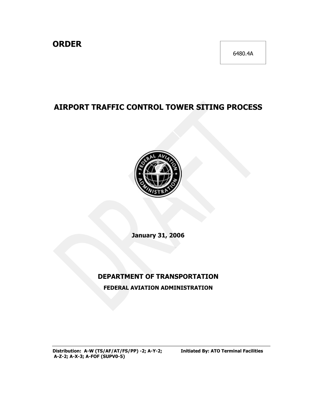 Airport Traffic Control Tower Siting Process