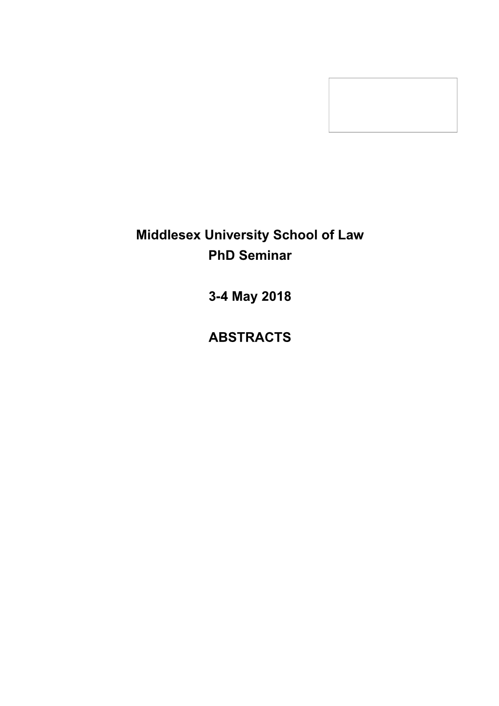 Middlesex University School of Law