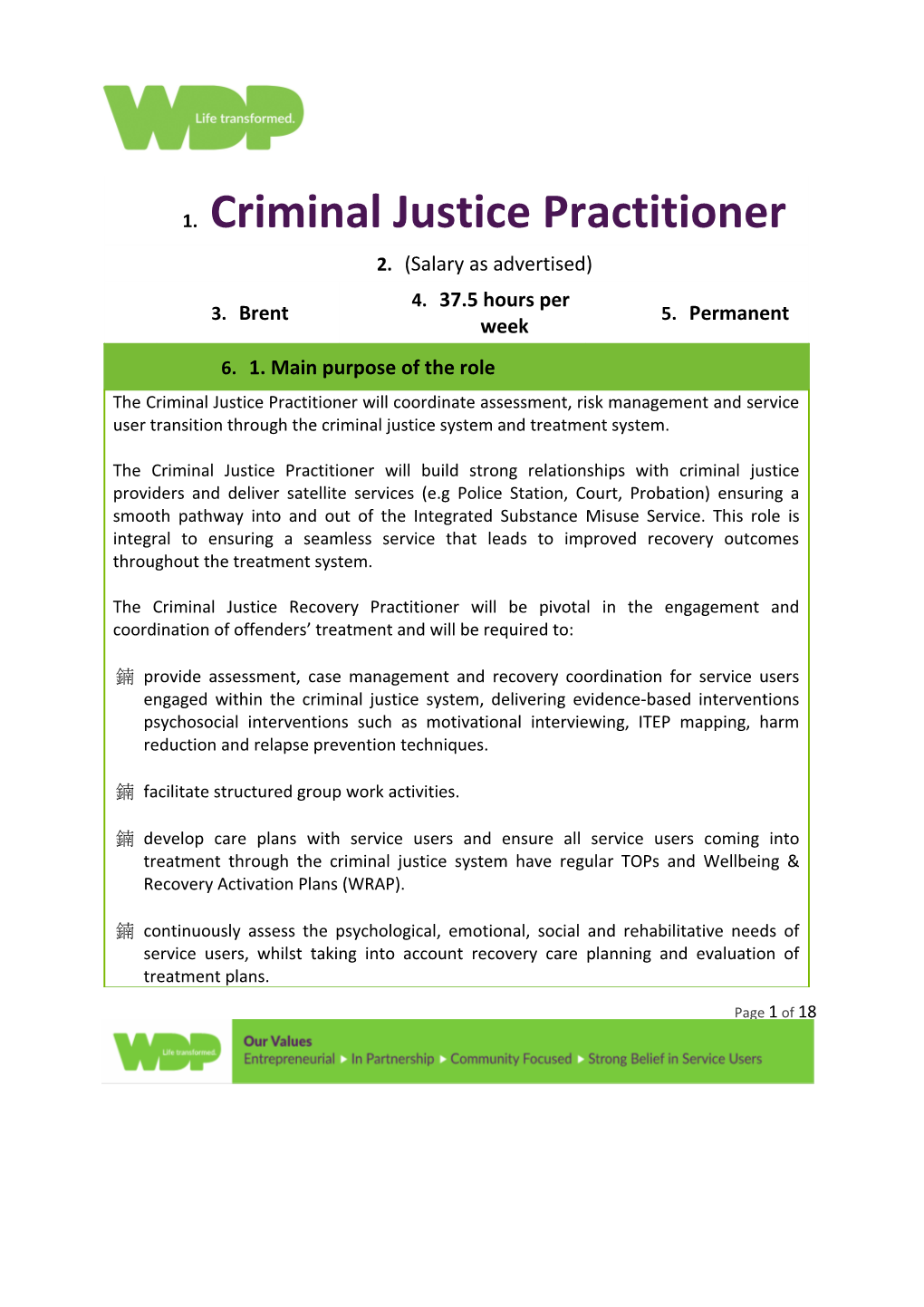 Criminal Justice Practitioner