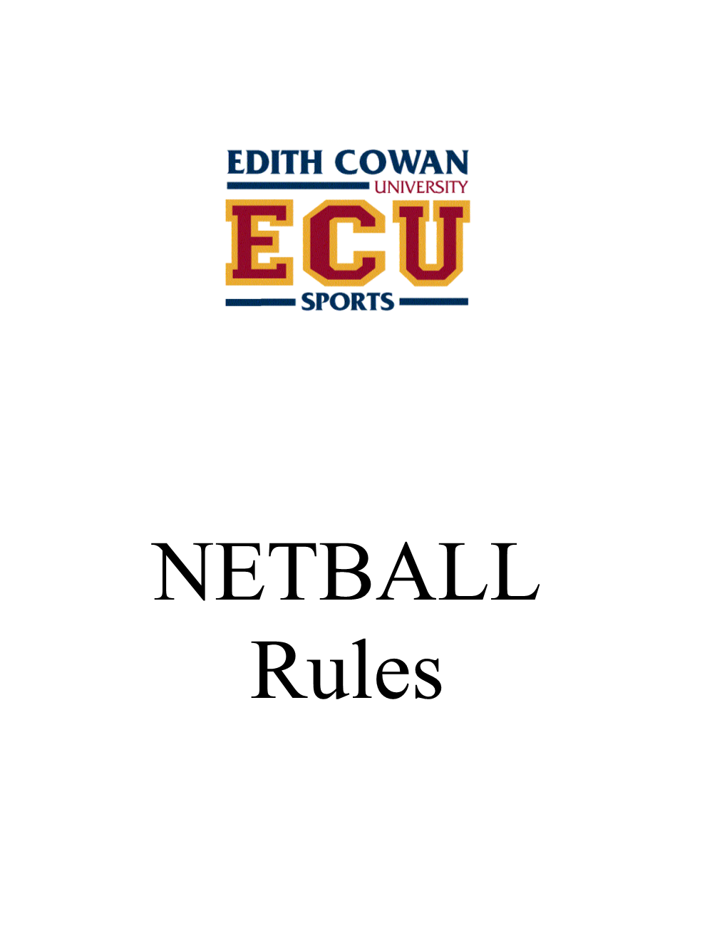 Ecu Sports Mixed Netball Rules