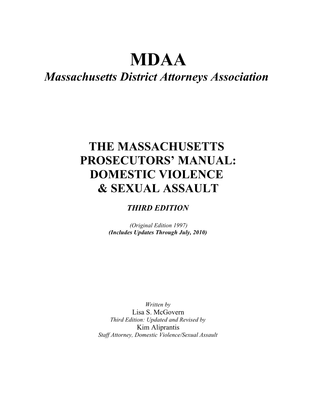 Massachusetts District Attorneys Association
