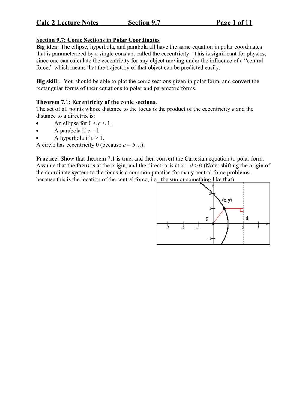 Calculus 2 Lecture Notes, Section 9.7