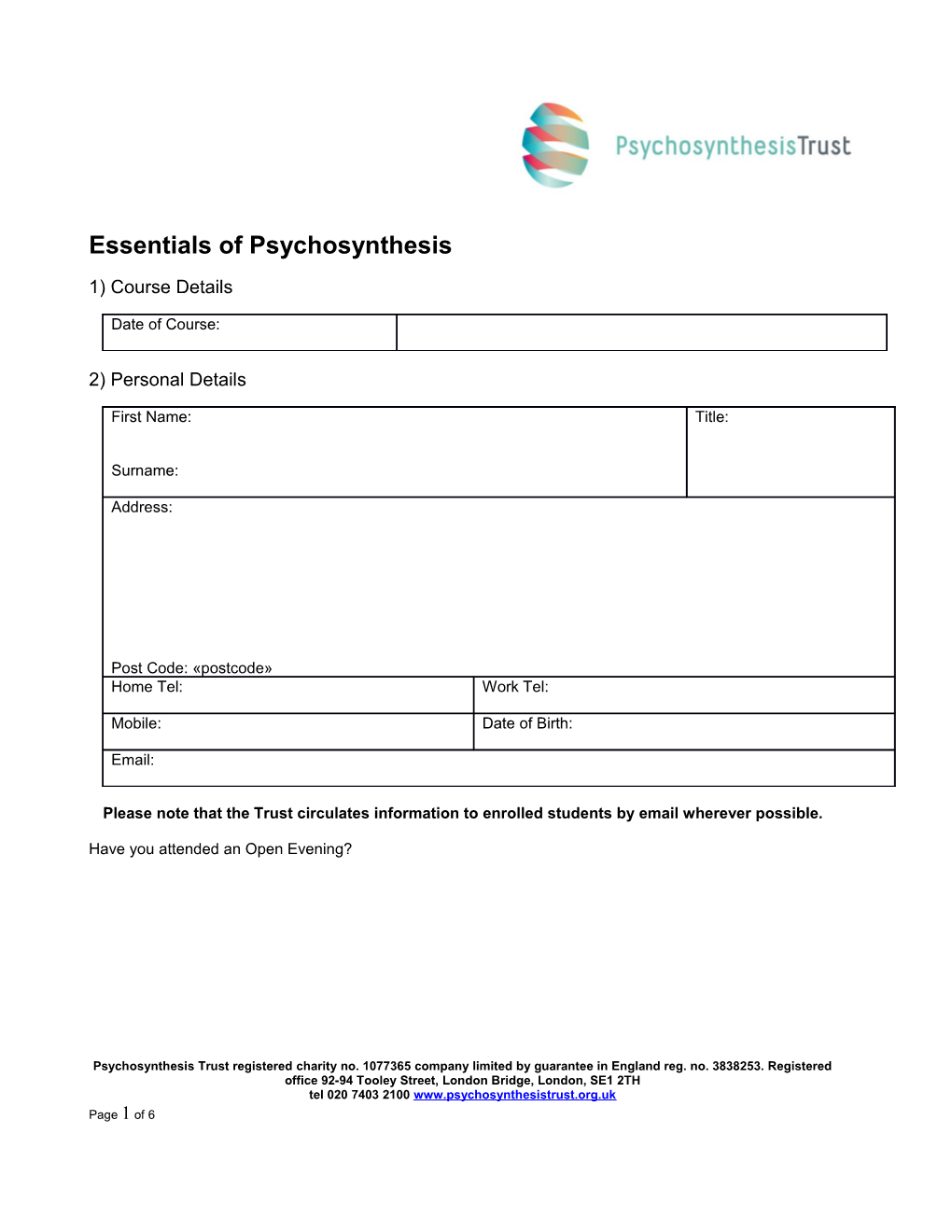 Essentials Ofpsychosynthesis