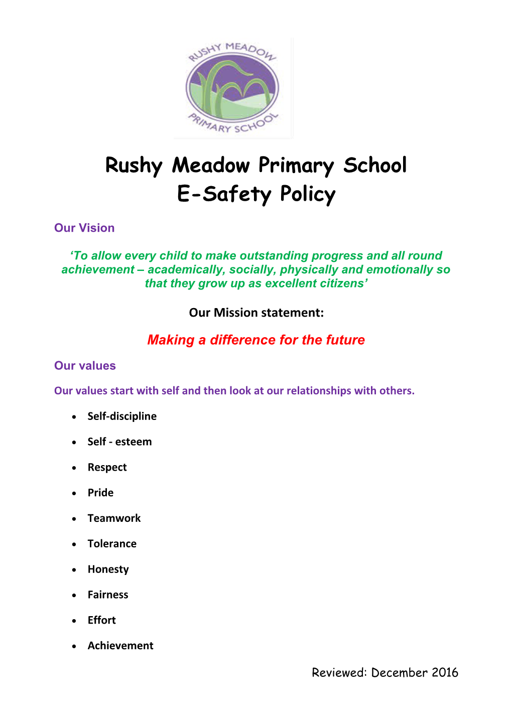 Rushy Meadow Primary School