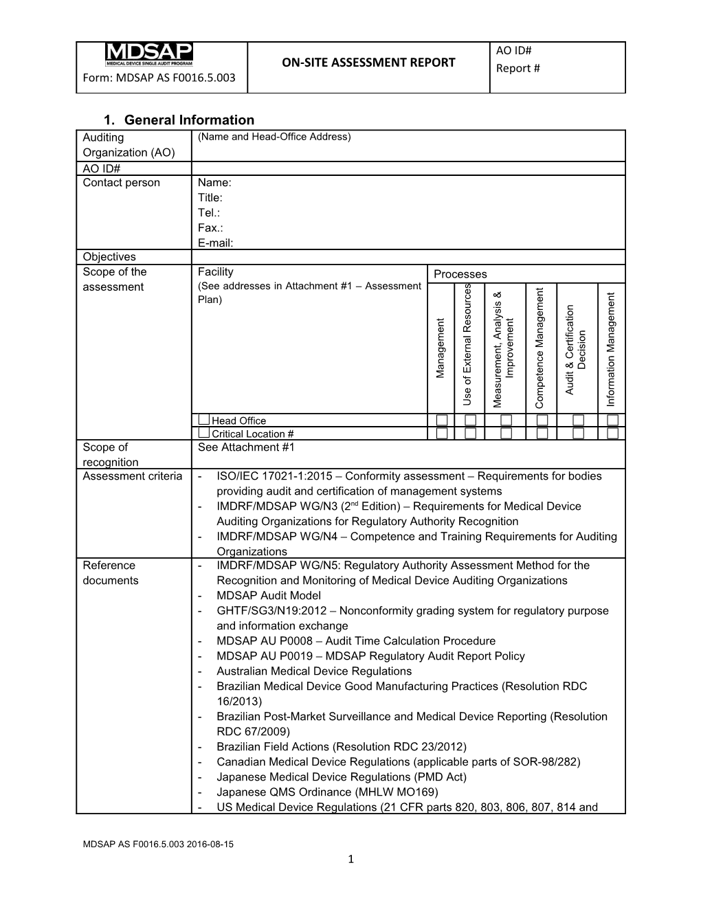 See Details of the Assessment Findings in the Attachment #3 of This Report