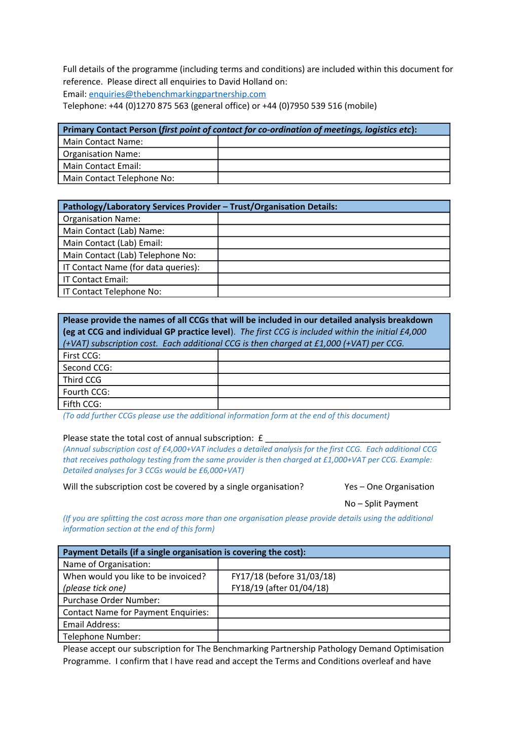 The Benchmarking Partnership