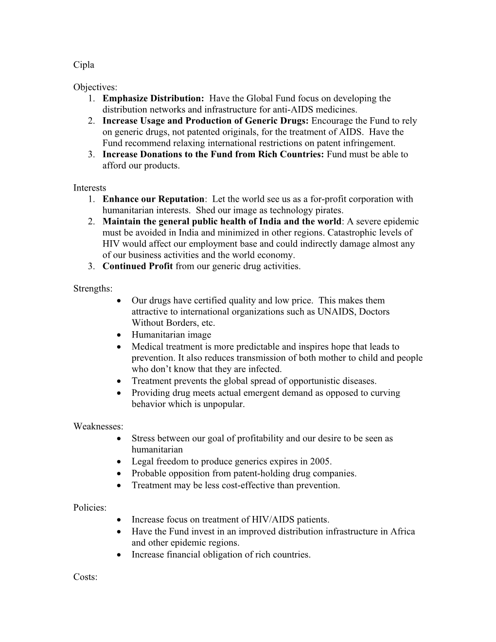 Emphasize Distribution: Have the Global Fund Focus on Developing the Distribution Networks