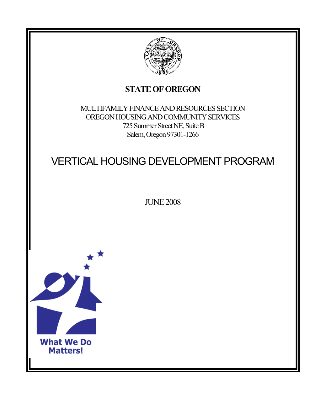 Loan Application: Vertical Housing Development Program