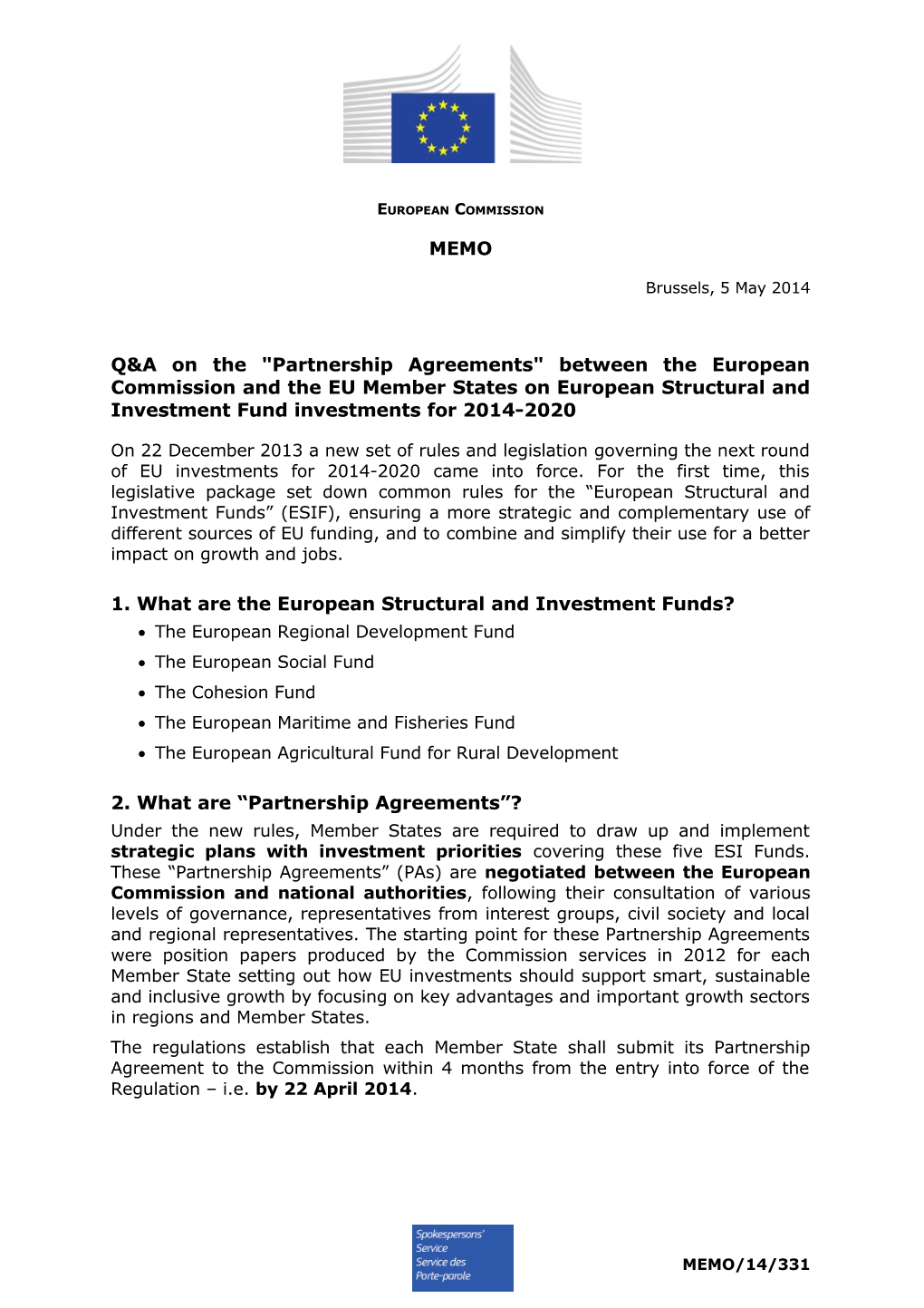 1.What Are the European Structural and Investment Funds?