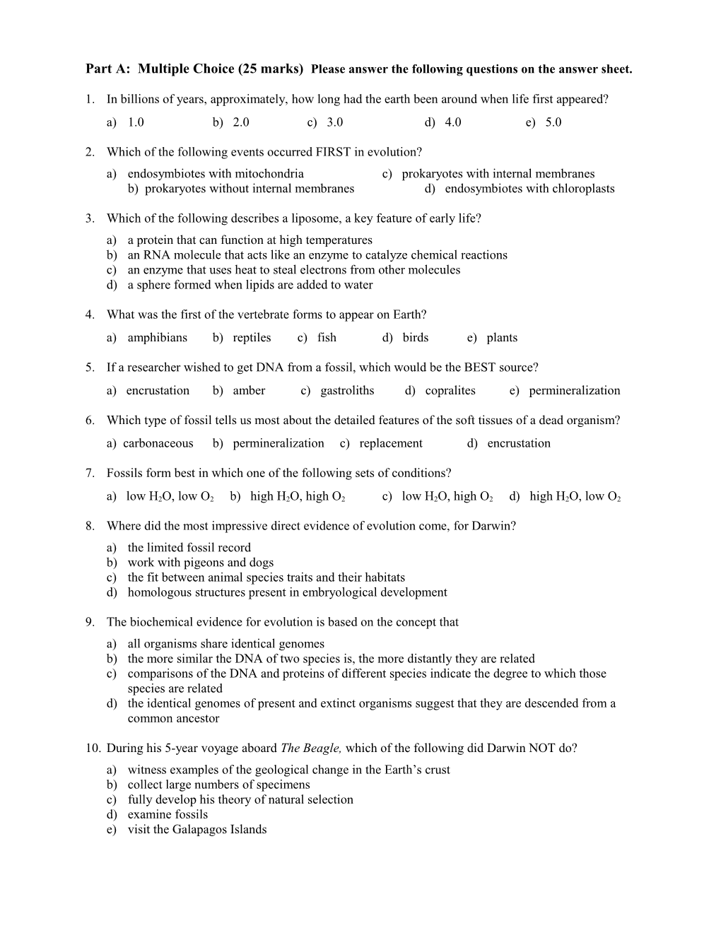 Grade 12 Biology (SBI 4U1)