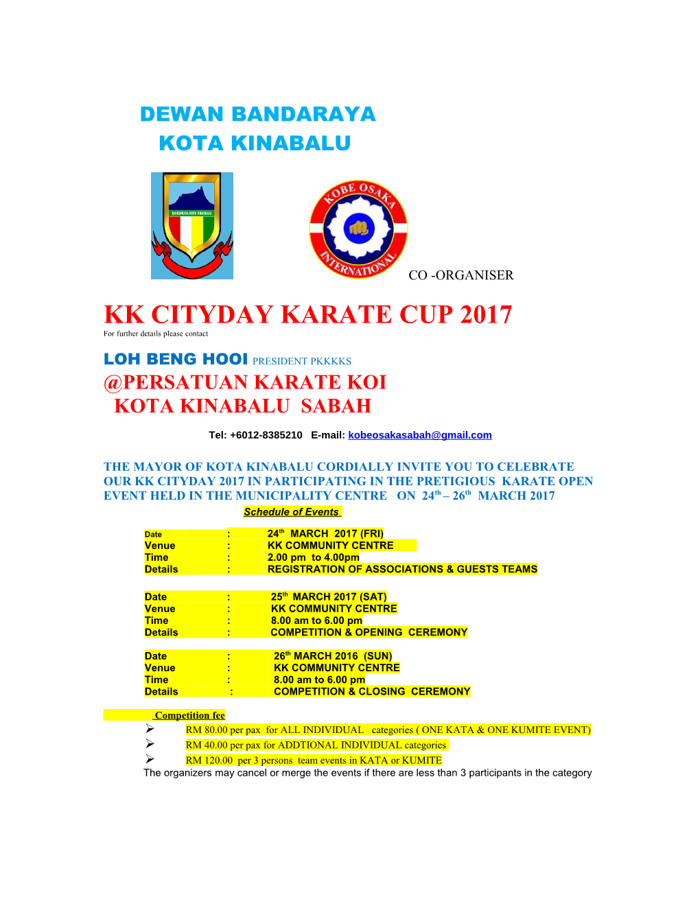 Kk Cityday Karate Cup 2017