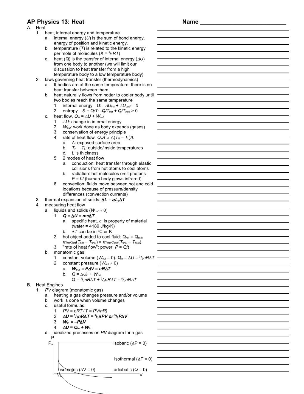 1.Heat, Internal Energyand Temperature