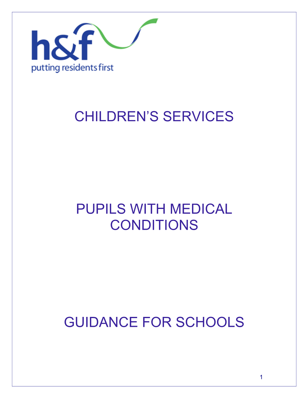 Pupils with Medical Conditions