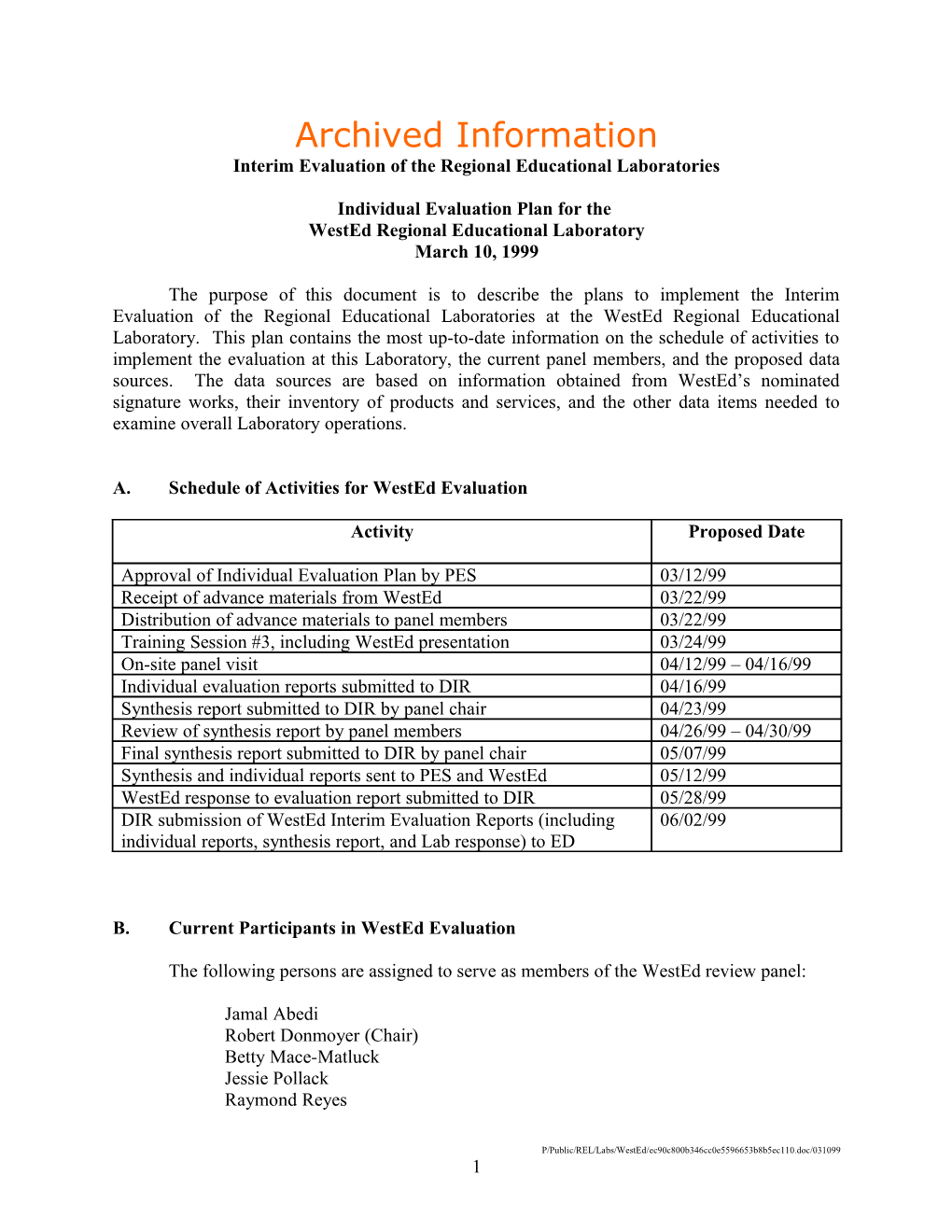 Archived: Trait-Based Assessment and Instruction Reading and Oral Communications