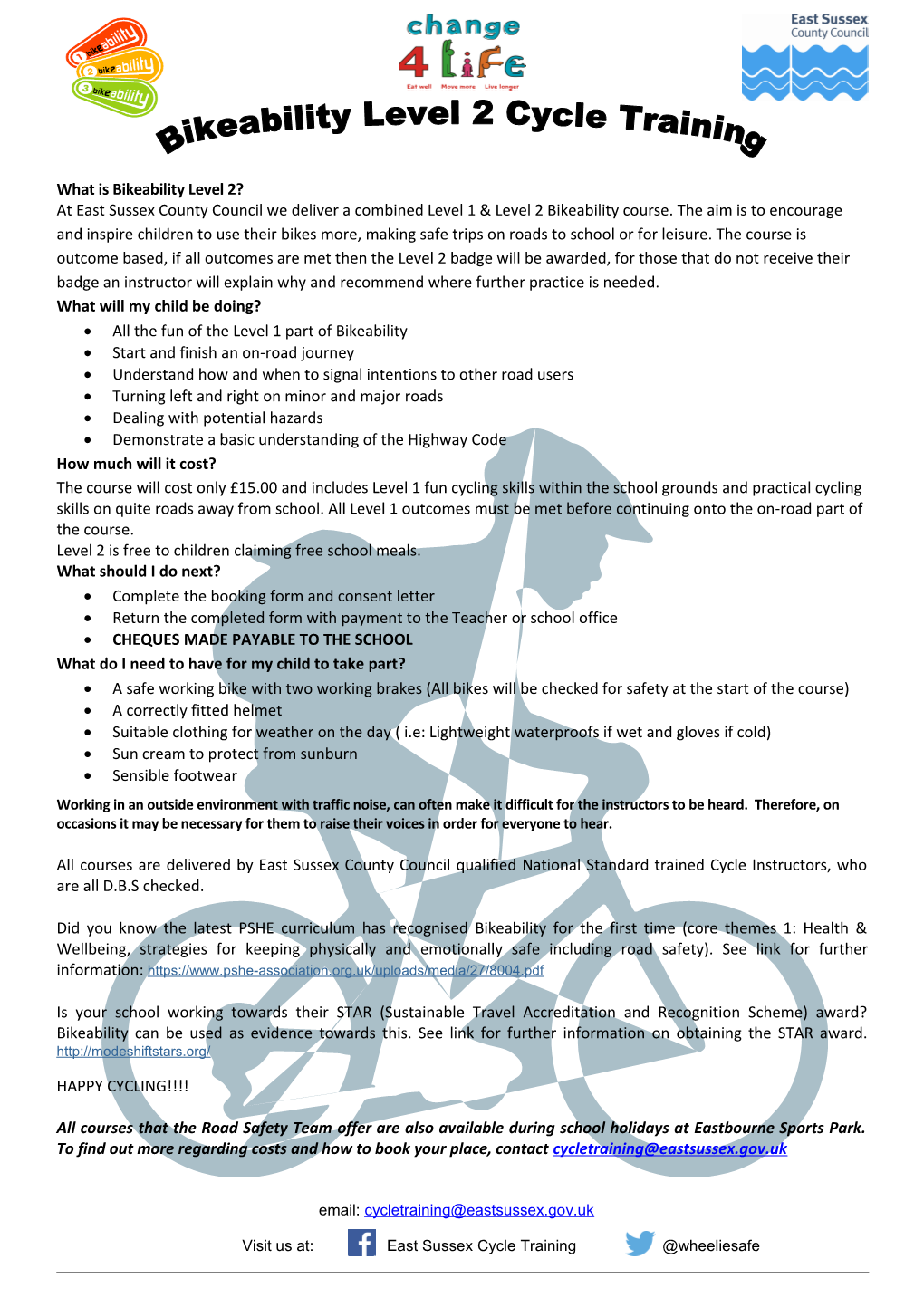 What Is Bikeability Level 2?
